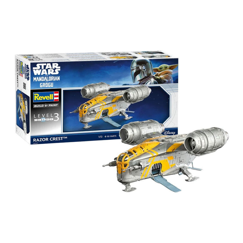 Afbeelding laden in galerijviewer, Revell modelbouwpakket the mandalorian and grogu razor crest 1:72 - 101dlg.
