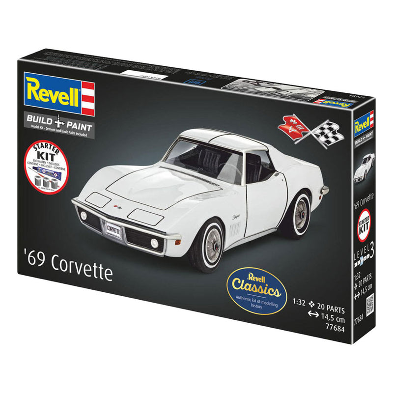 Afbeelding laden in galerijviewer, Revell modelbouwpakket starter kit corvette c3 1:32 - 20dlg.
