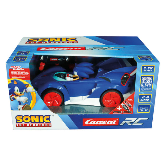 Carrera rc 2,4ghz team sonic racing - sonic, performance version - 1:18