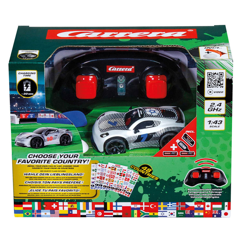 Afbeelding laden in galerijviewer, Carrera rc 2,4ghz mini rc white - world championship - 1:43
