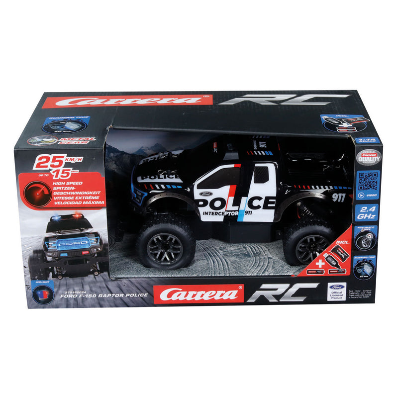 Afbeelding laden in galerijviewer, Carrera rc 2,4ghz ford f-150 raptor police - 1:18
