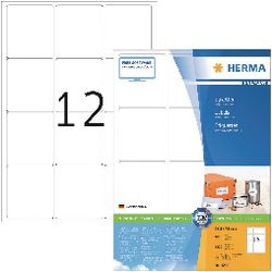 Adresetiketten premium herma 4266 a4 63,5x72mm mat wit