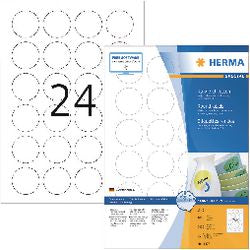 Herma movables etiketten rond 40 100 vel din a4 2400 stuks 4476