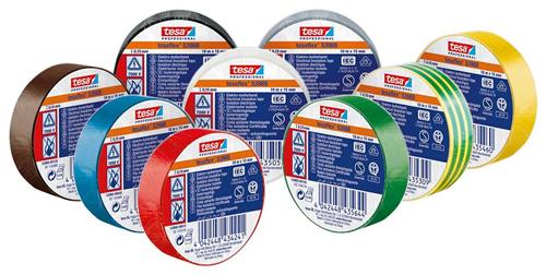 Tesa isolatietape rood 19mm 25mtr | 10 stuks