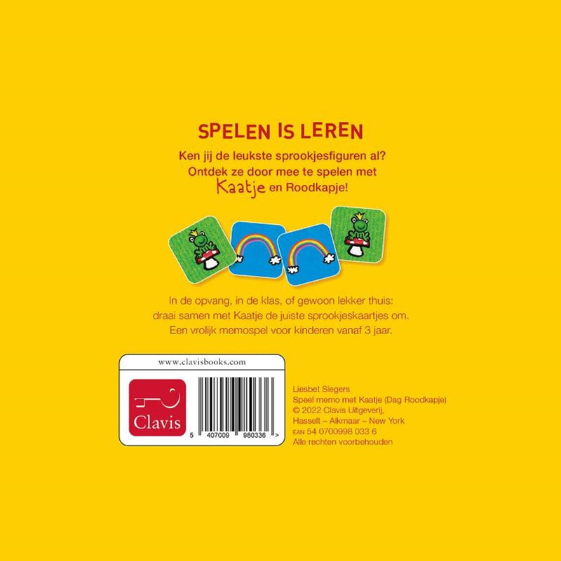 Afbeelding laden in galerijviewer, Speel memo: dag roodkapje! (kaatje). 3+
