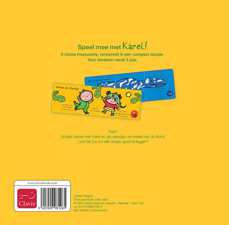 Afbeelding laden in galerijviewer, Triopuzzel karel. hallo dino 3+

