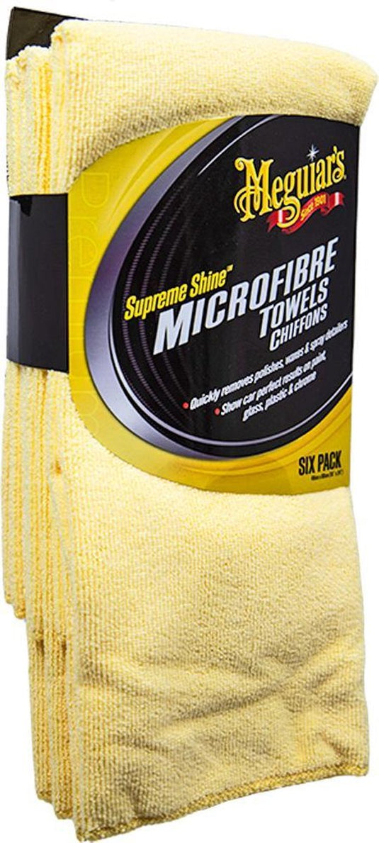 Meguiar's supreme shine microfiber - 6 stuks - spiegelglans - microvezeldoeken