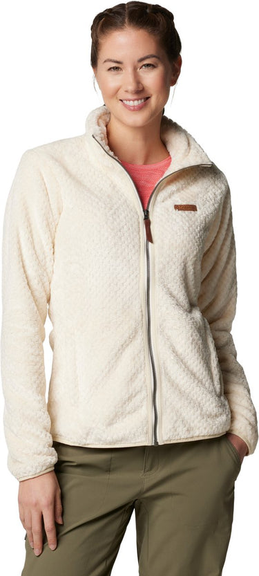 Columbia fire side ii vest dames met rits - sherpa fleece vest dames - outdoorvest - chalk - maat m