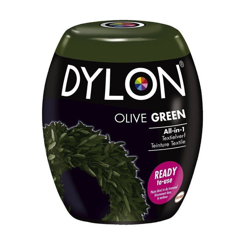 Afbeelding laden in galerijviewer, Basic dylon machinewas textielverf olive gree 350 gr
