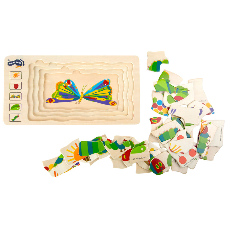 Afbeelding laden in galerijviewer, Small foot - rupsje nooitgenoeg lagenpuzzel, 36dlg.
