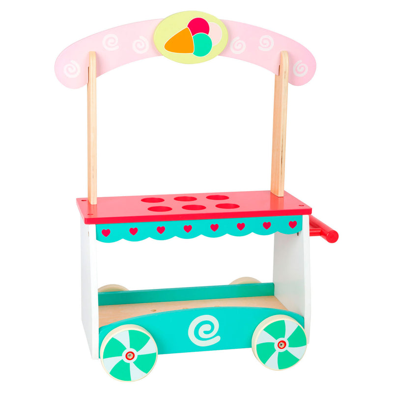 Afbeelding laden in galerijviewer, Small foot - houten ijscokar met accessoires
