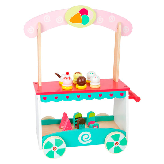 Small foot - houten ijscokar met accessoires