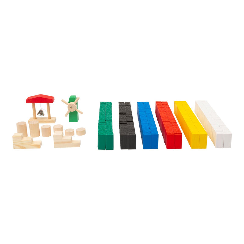 Afbeelding laden in galerijviewer, Small foot - houten domino rally, 490dlg.
