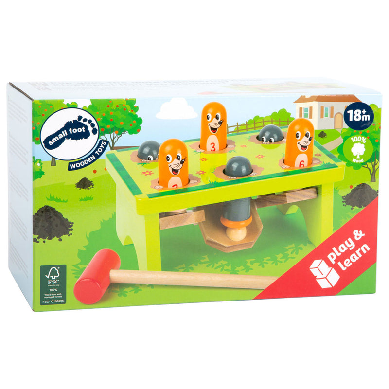 Afbeelding laden in galerijviewer, Small foot - houten hamerbank mollen
