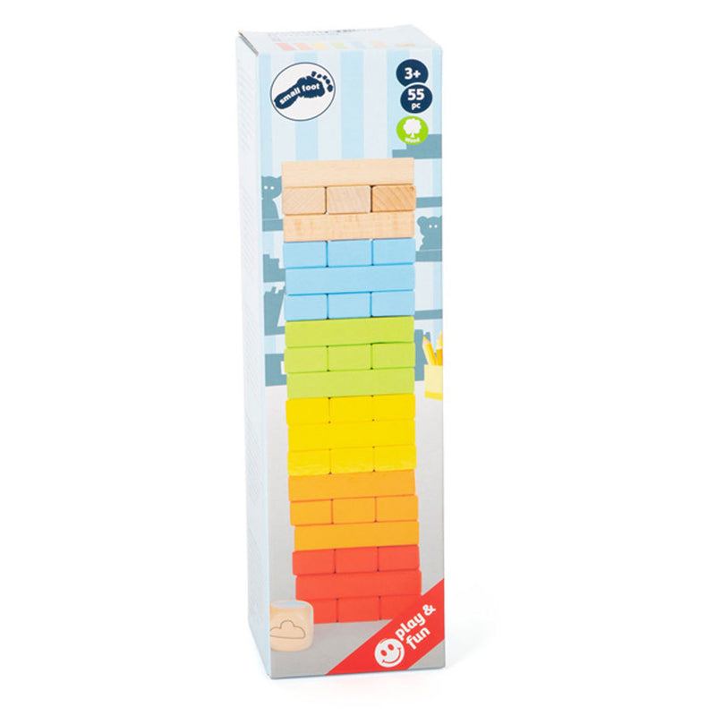 Afbeelding laden in galerijviewer, Small Foot Houten Regenboog Wiebeltoren Spel
