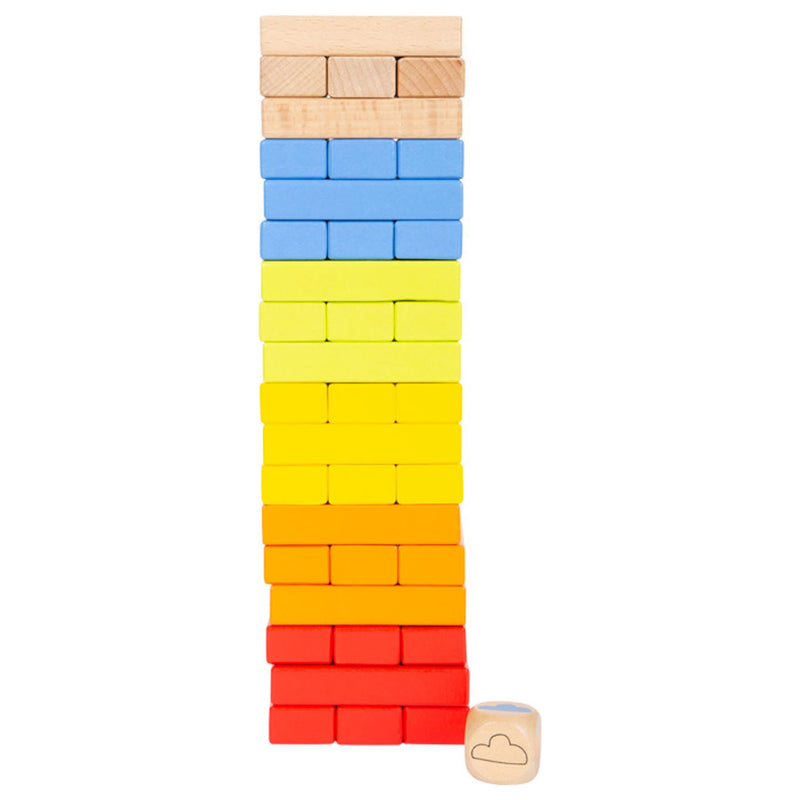 Afbeelding laden in galerijviewer, Small Foot Houten Regenboog Wiebeltoren Spel
