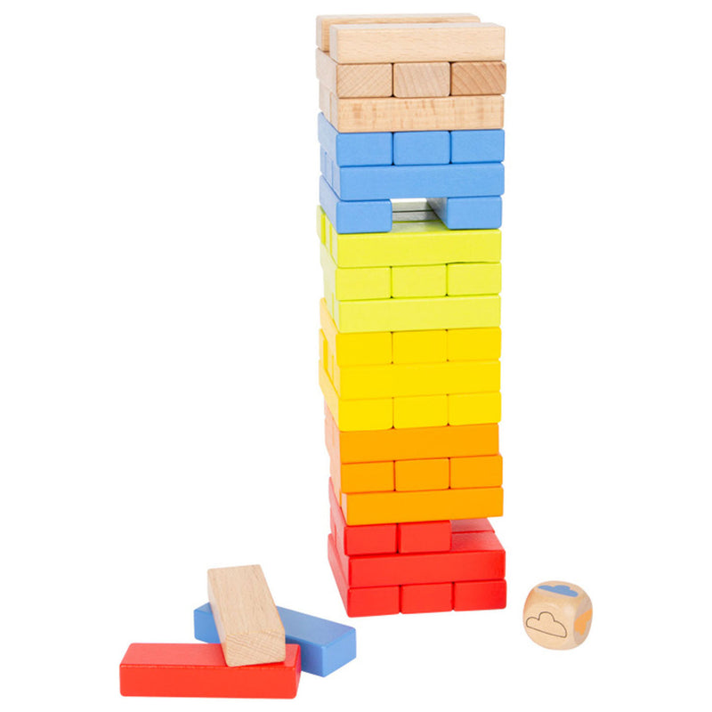 Afbeelding laden in galerijviewer, Small Foot Houten Regenboog Wiebeltoren Spel
