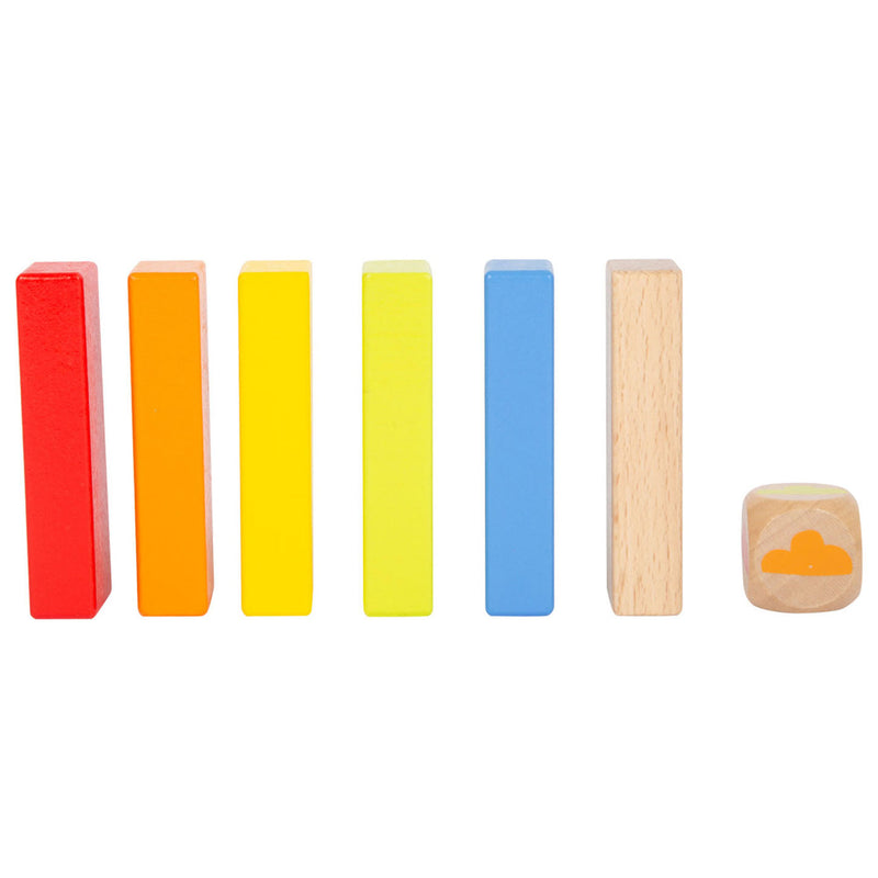 Afbeelding laden in galerijviewer, Small Foot Houten Regenboog Wiebeltoren Spel
