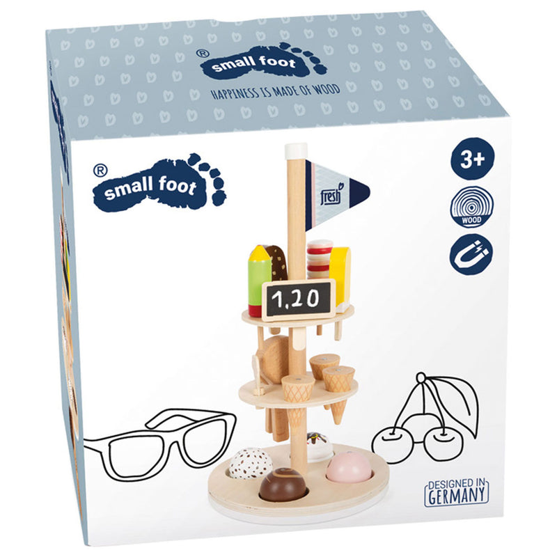 Afbeelding laden in galerijviewer, Small foot - houten ijsjes met houder, 15dlg.
