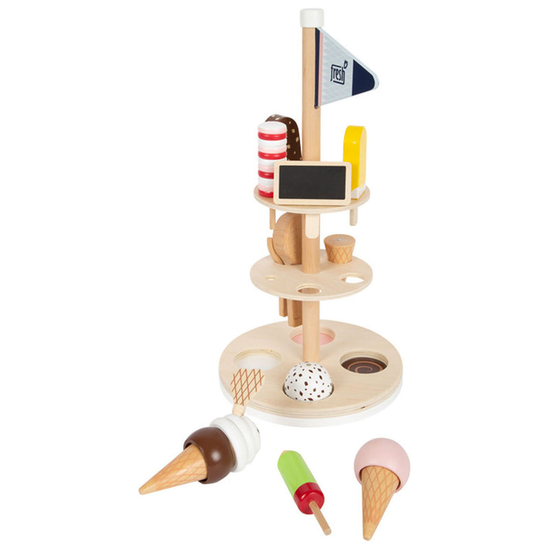 Afbeelding laden in galerijviewer, Small foot - houten ijsjes met houder, 15dlg.
