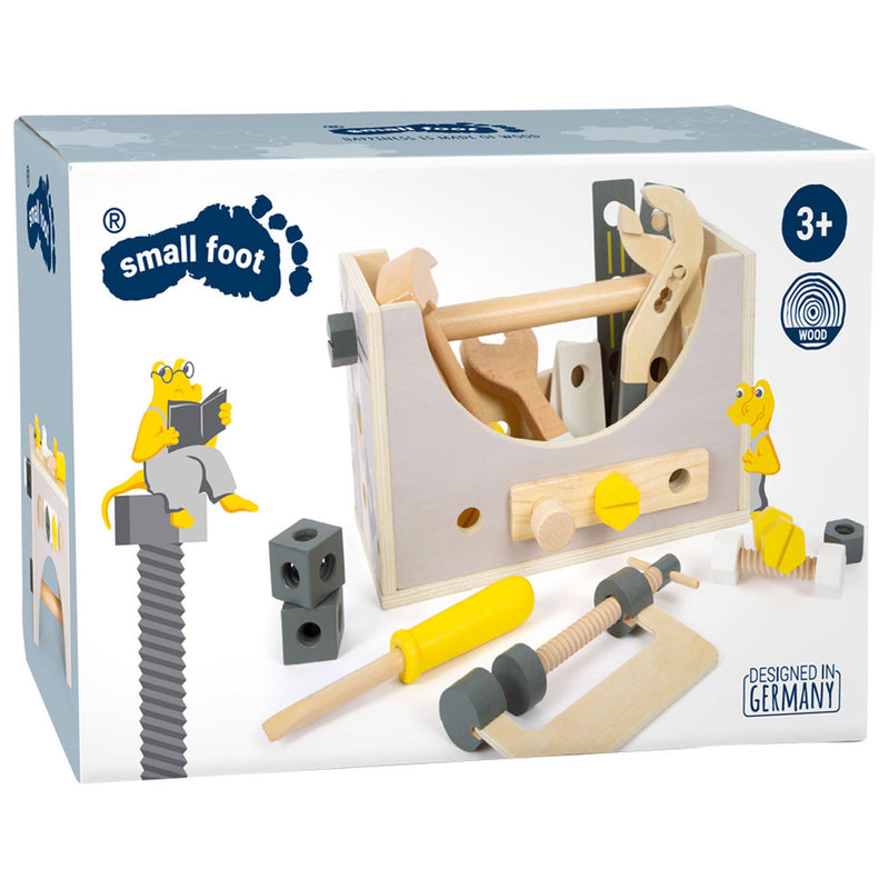 Afbeelding laden in galerijviewer, Small foot - houten gereedschapskist 2in1, 28dlg.
