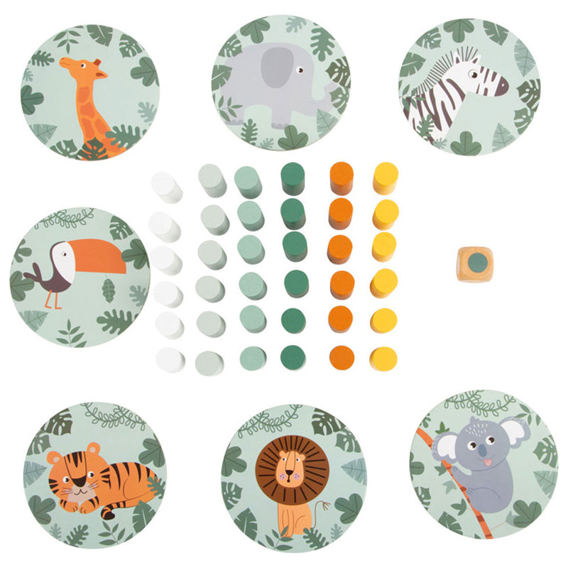Afbeelding laden in galerijviewer, Small foot - houten wiebeltoren safari spel
