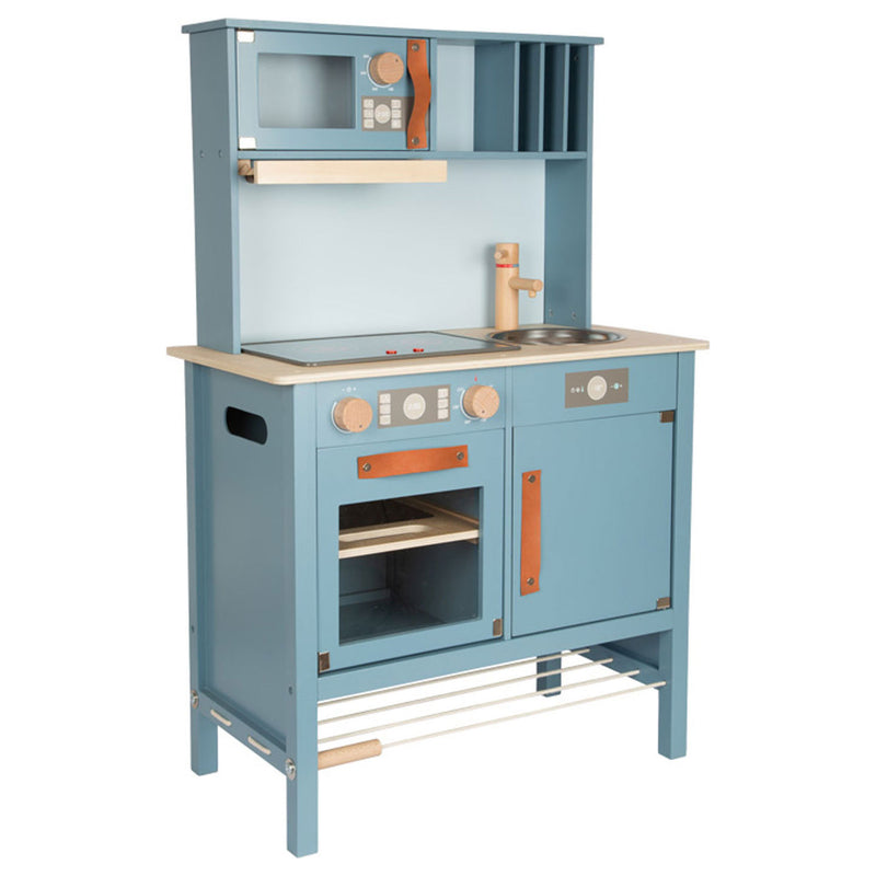 Afbeelding laden in galerijviewer, Small foot - houten kinderkeuken blauw, 7dlg.
