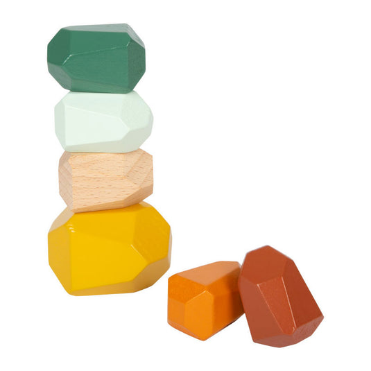 Small foot - houten balans blokken safari, 18dlg.