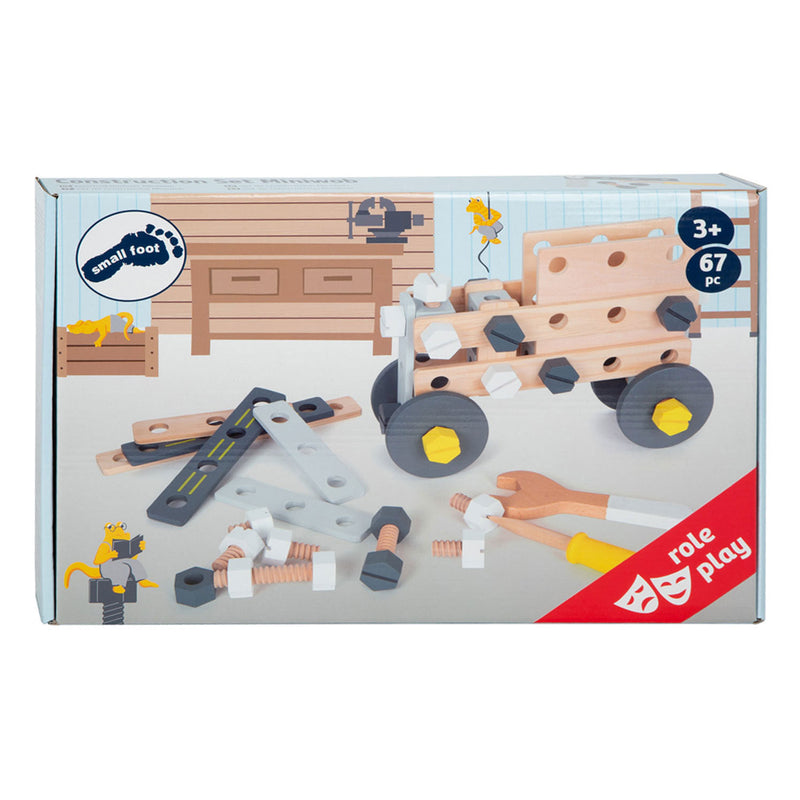 Afbeelding laden in galerijviewer, Small foot - houten constructieset miniwob, 67dlg.
