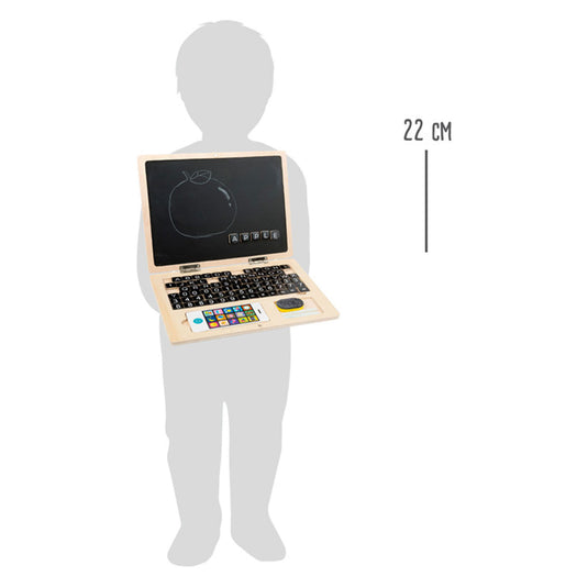 Small foot - houten laptop met magneetbord