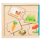 Small Foot Houten Puzzel Dieren en hun Voedsel