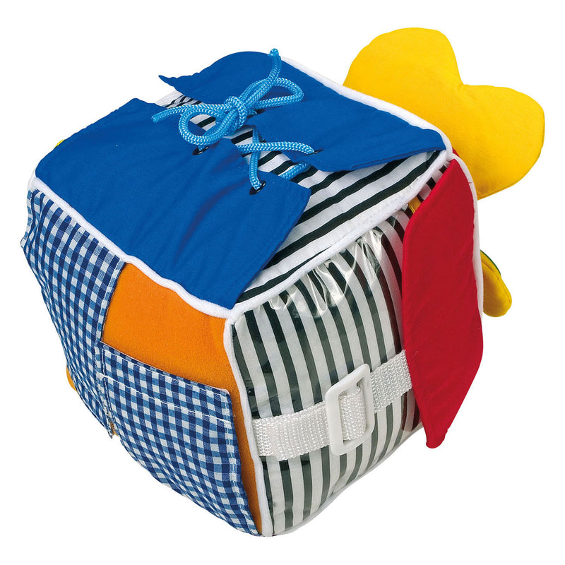 Afbeelding laden in galerijviewer, Small foot - baby kubus natuur pluche
