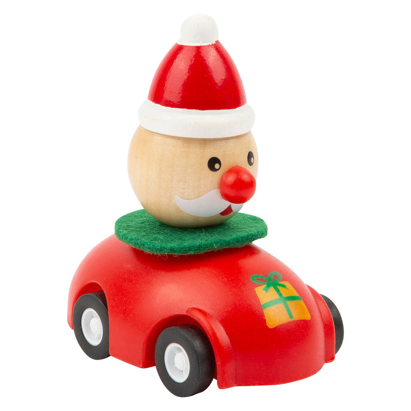 Afbeelding laden in galerijviewer, Small Foot Houten Pull-back Kerstauto
