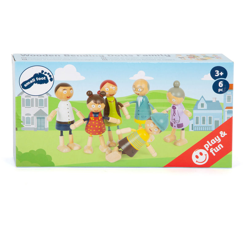 Afbeelding laden in galerijviewer, Small foot - houten poppenhuis familie buigbaar, 6st.
