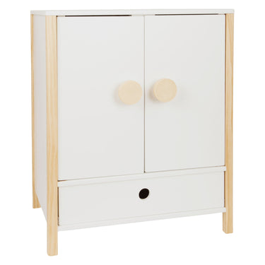 Small foot - houten poppen kledingkast little button met hangers , 3dlg.