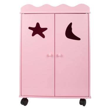 Small foot - houten poppen kledingkast roze