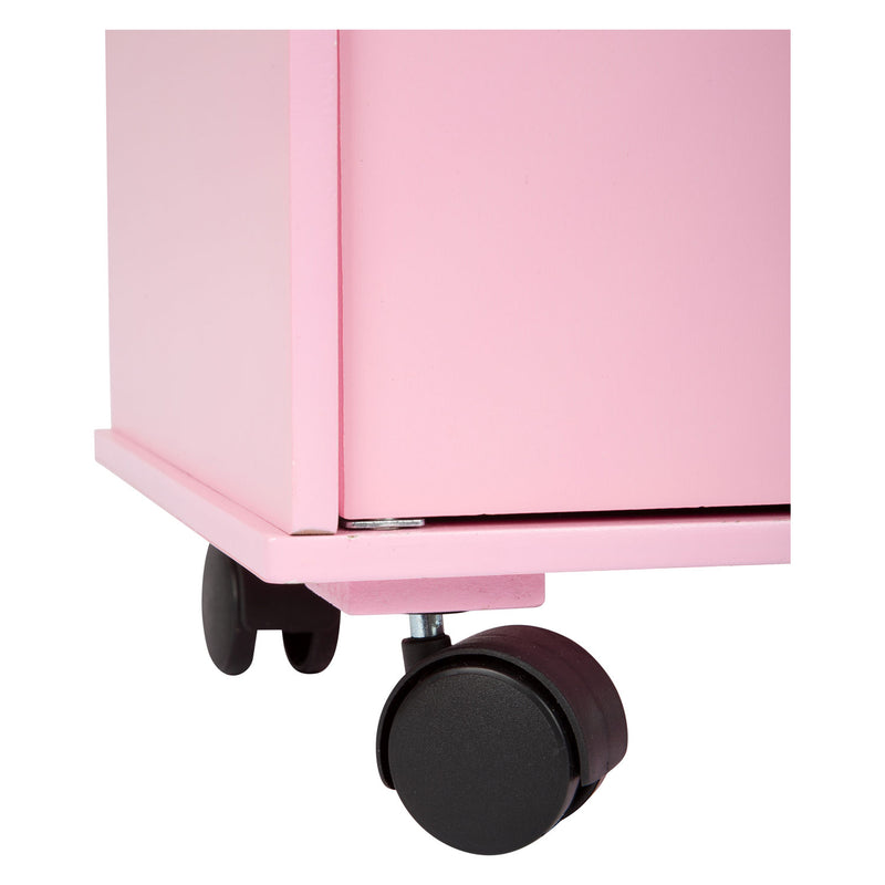 Afbeelding laden in galerijviewer, Small foot - houten poppen kledingkast roze
