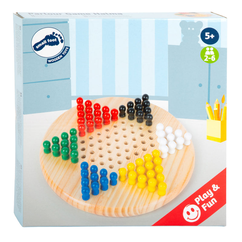 Afbeelding laden in galerijviewer, Small foot - halma houten bordspel
