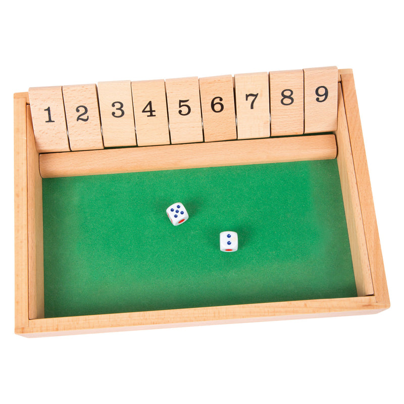 Afbeelding laden in galerijviewer, Small Foot Shut the Box Houten Dobbelspel
