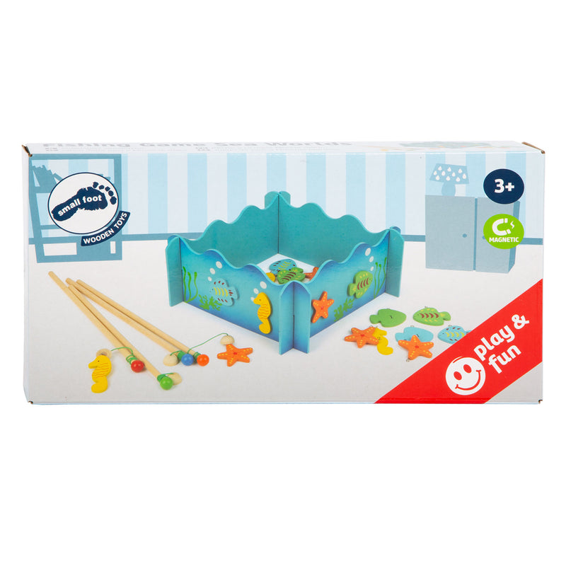 Afbeelding laden in galerijviewer, Small foot - houten vishengelspel oceaan
