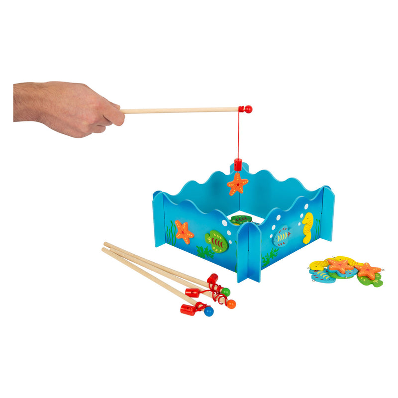 Afbeelding laden in galerijviewer, Small foot - houten vishengelspel oceaan

