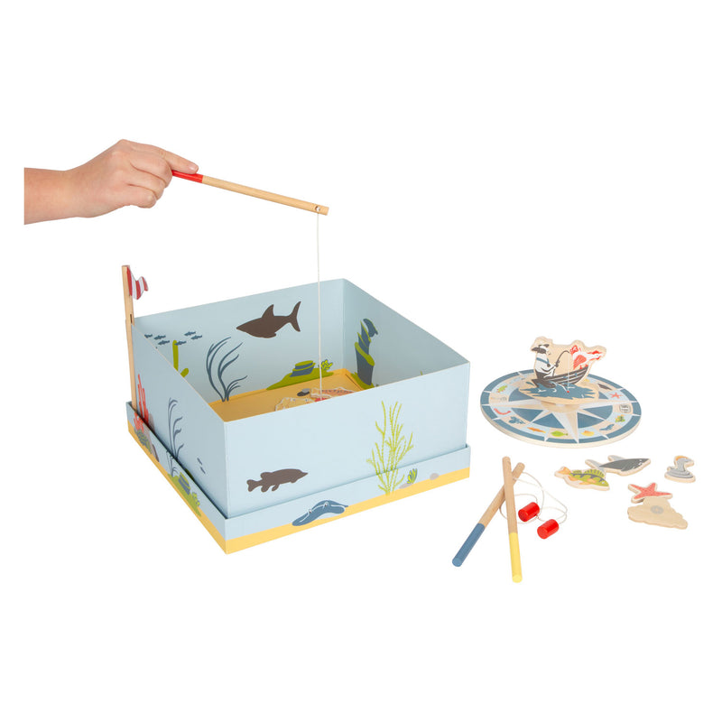 Afbeelding laden in galerijviewer, Small foot - houten vishengelspel - 4 spelers
