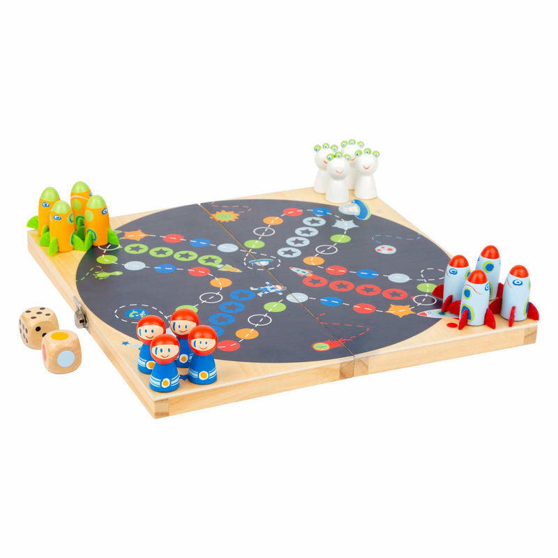 Afbeelding laden in galerijviewer, Small foot - houten ludospel ruimtevaart

