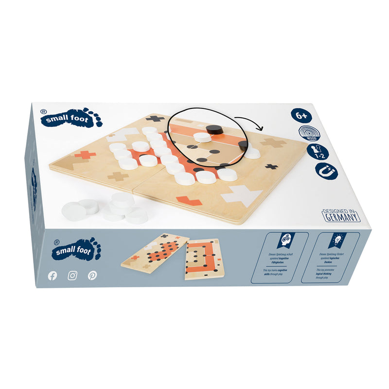 Afbeelding laden in galerijviewer, Small foot - houten solitaire en molenspel gouden editie
