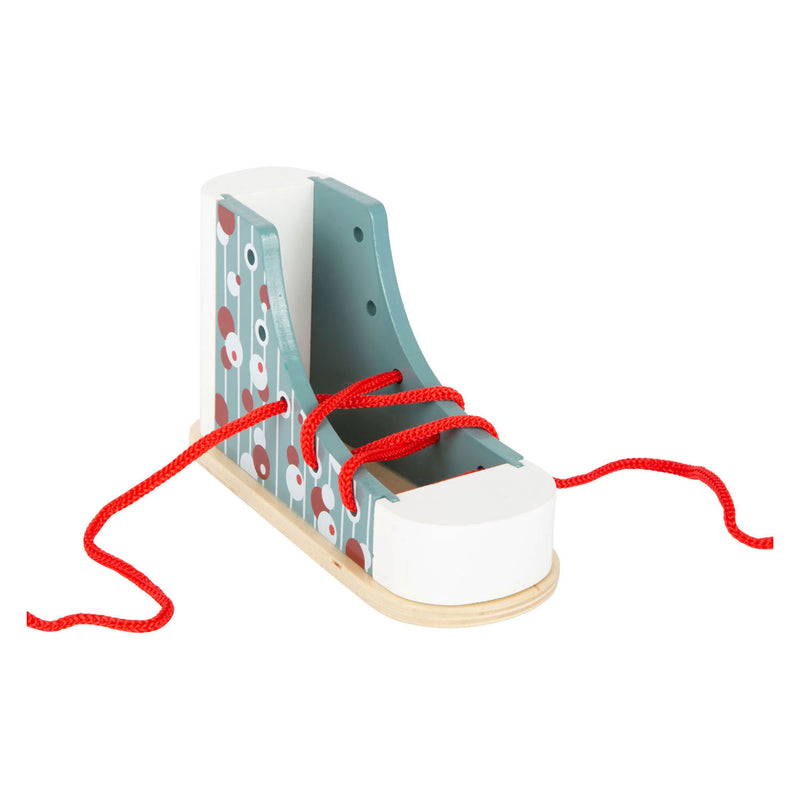 Afbeelding laden in galerijviewer, Small foot - houten rijgschoen met veter

