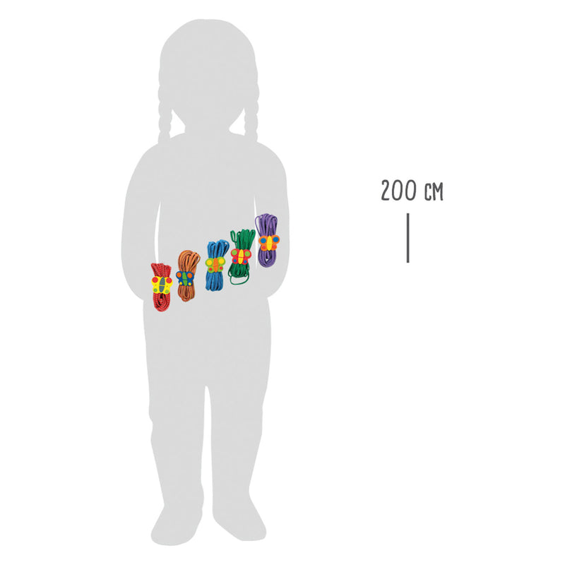 Afbeelding laden in galerijviewer, Small foot - springelastiek vlinder kleur, set van 5
