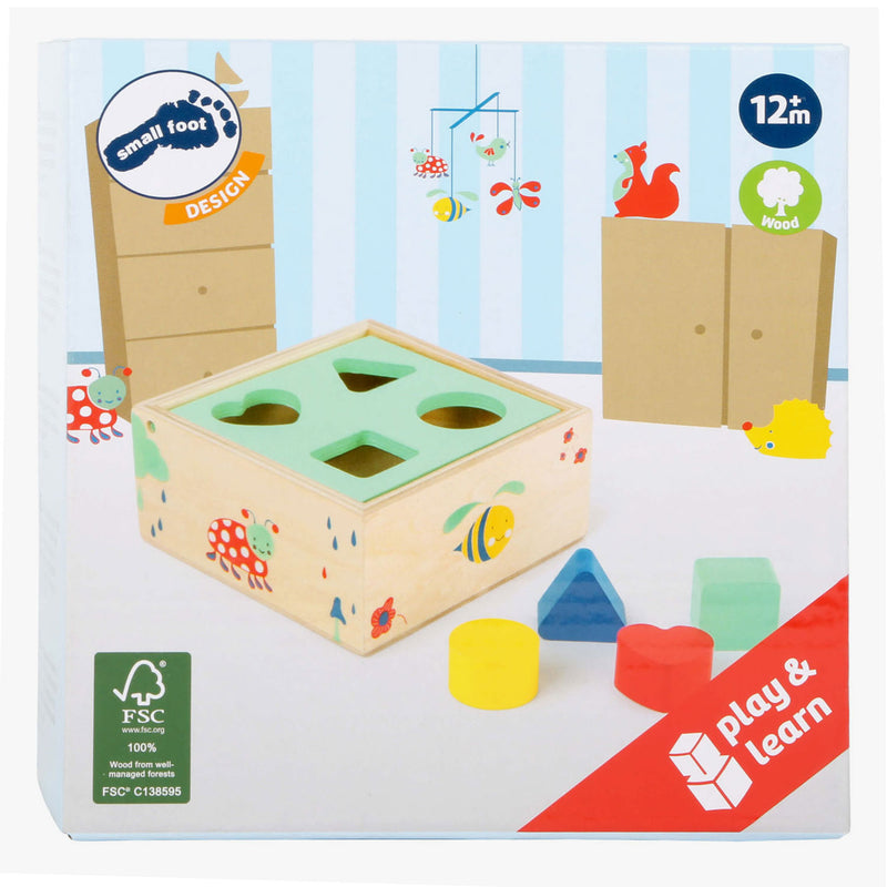 Afbeelding laden in galerijviewer, Small foot - houten vormenstoof met blokken natuur, 5dlg.
