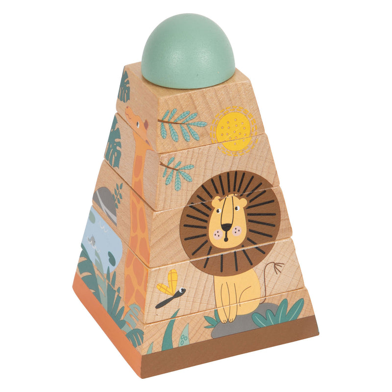 Afbeelding laden in galerijviewer, Small foot - stapeltoren safari, 6dlg.
