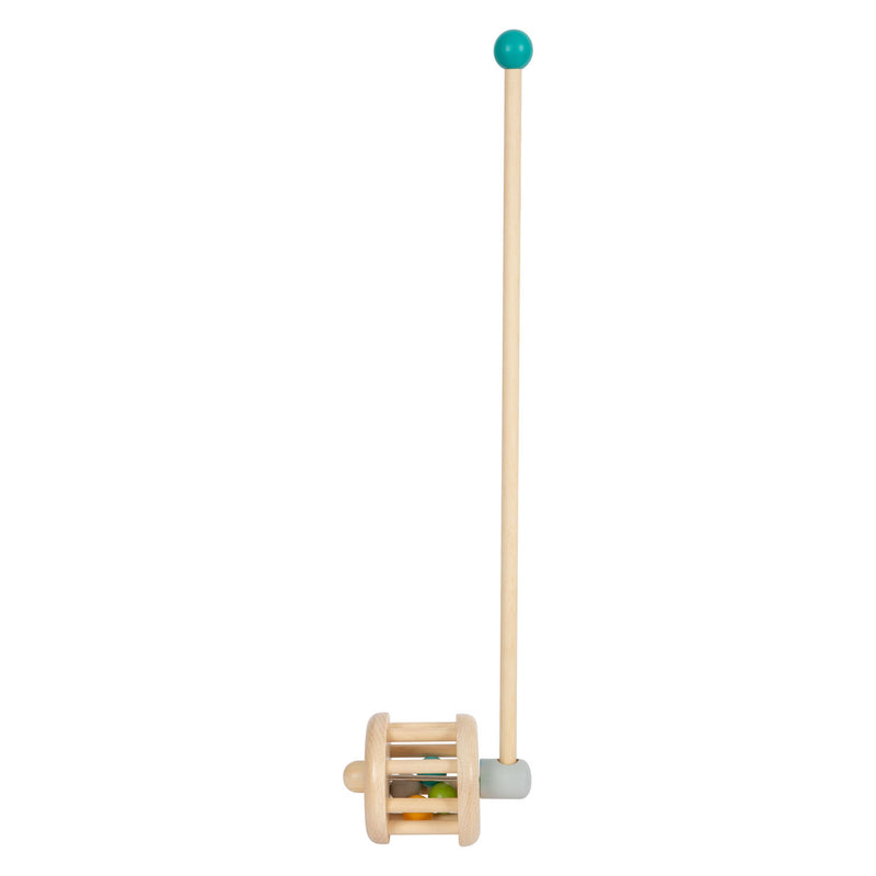 Afbeelding laden in galerijviewer, Small foot - houten duwfiguur rammelaar
