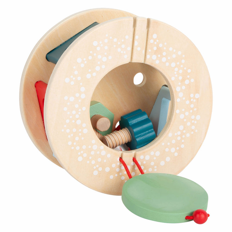Afbeelding laden in galerijviewer, Small foot - houten trekfiguur vormenstoof slak, 6dlg.
